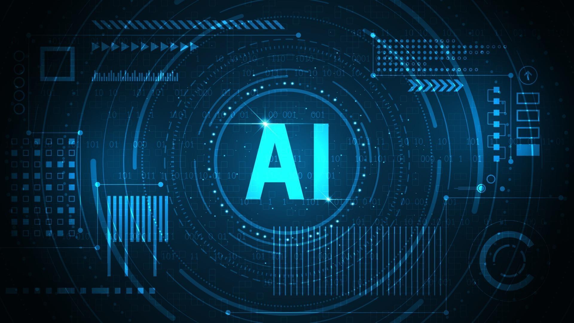 Technology background with a AI concept 2370787 Vector Art at Vecteezy