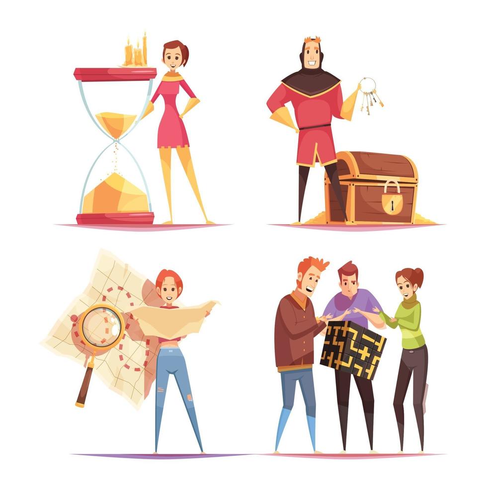 Reality Quest 2x2 Design Concept Vector Illustration