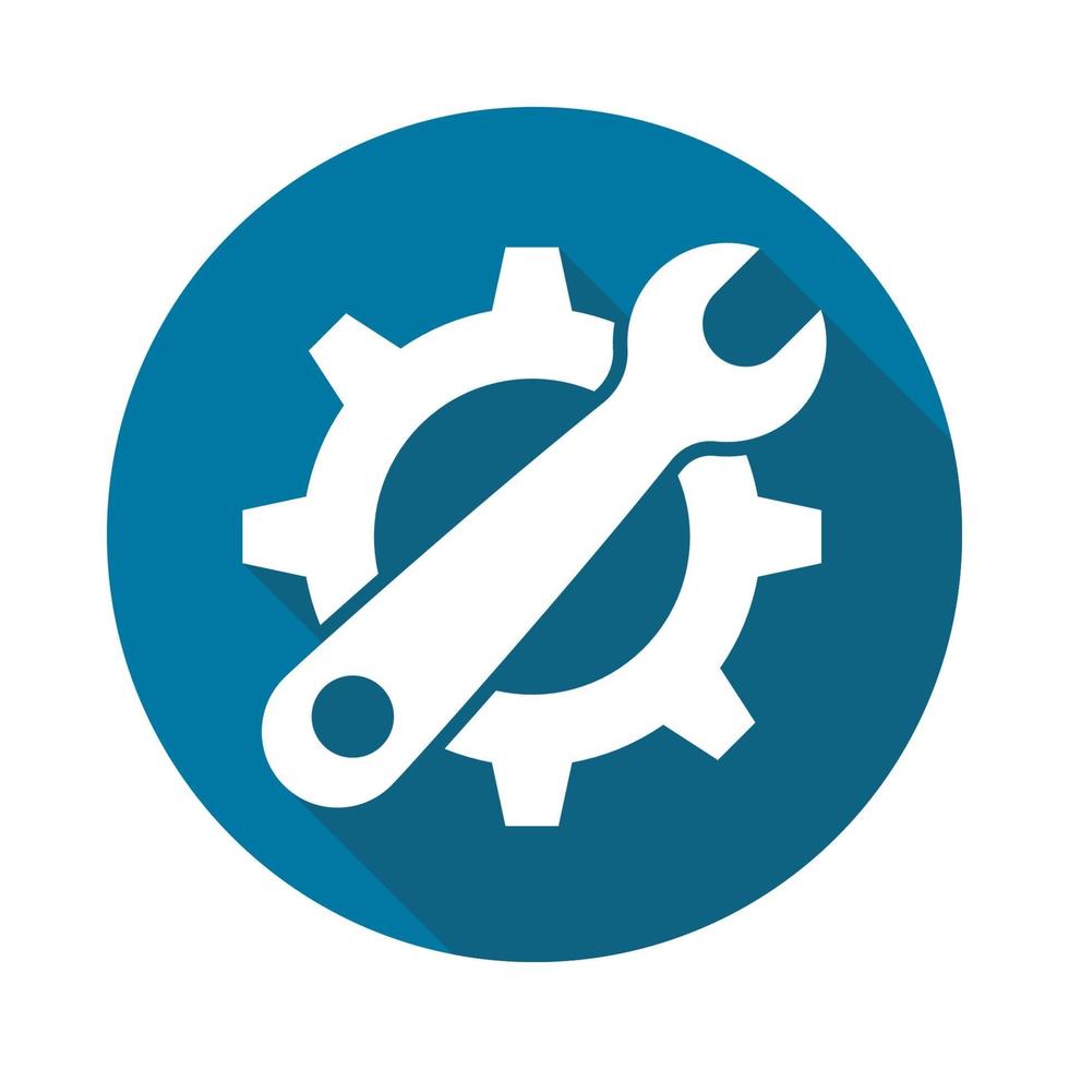 Icono de herramienta de servicio sobre fondo blanco, estilo de diseño simple ilustración vectorial. vector