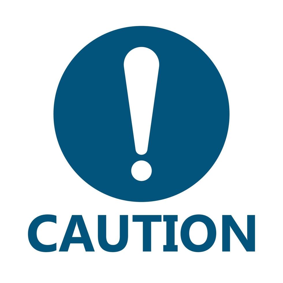 symbol caution sign icon,Exclamation mark ,Warning Dangerous icon on white background vector