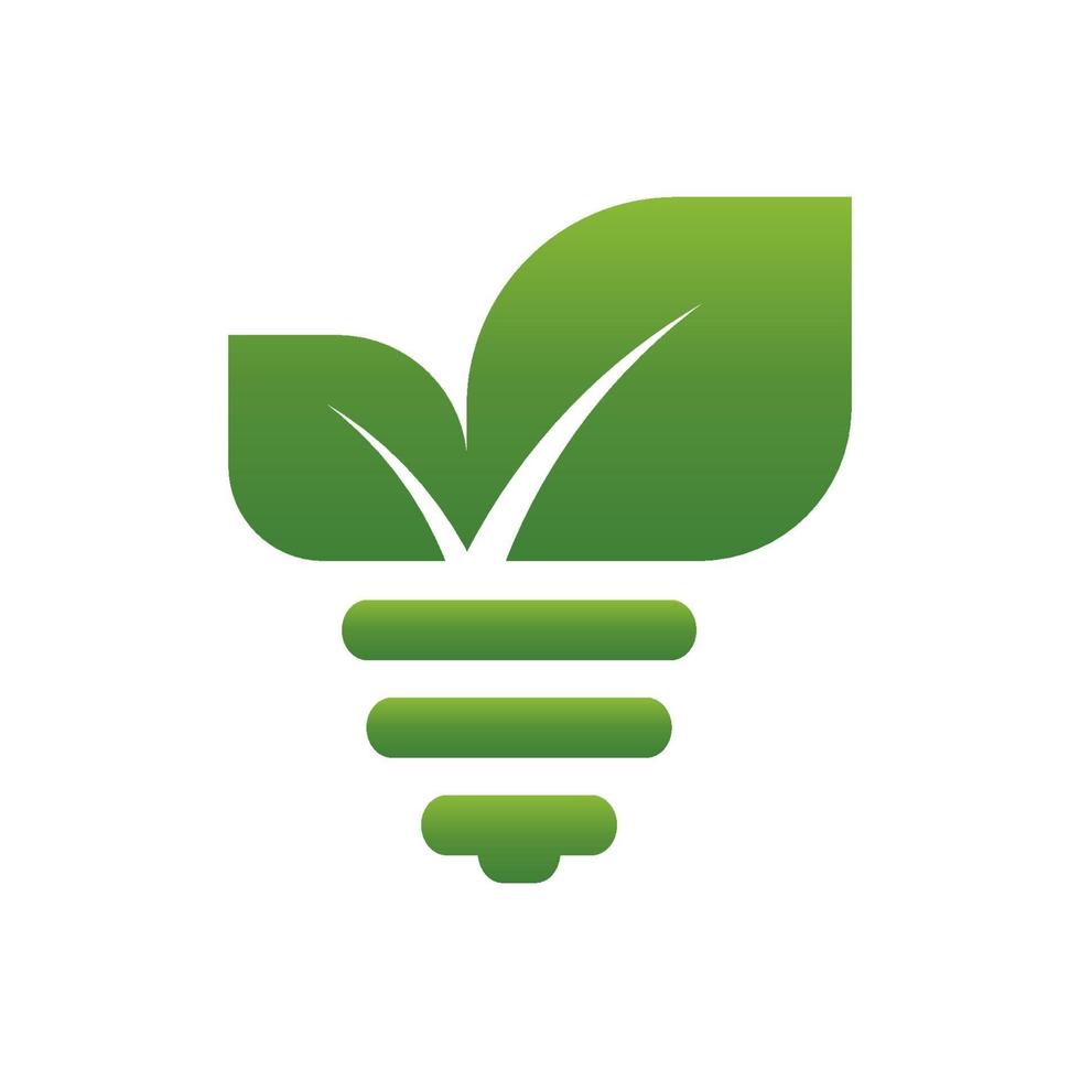 eco green energy concept,plant growing inside light bulb vector