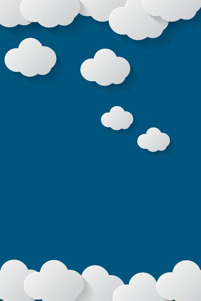 nube, conjunto, plano de fondo., nube, plano., ilustración, vector