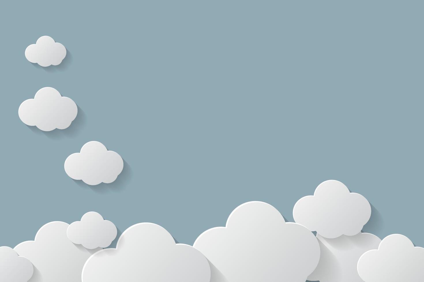 cloud set background.llustration vector