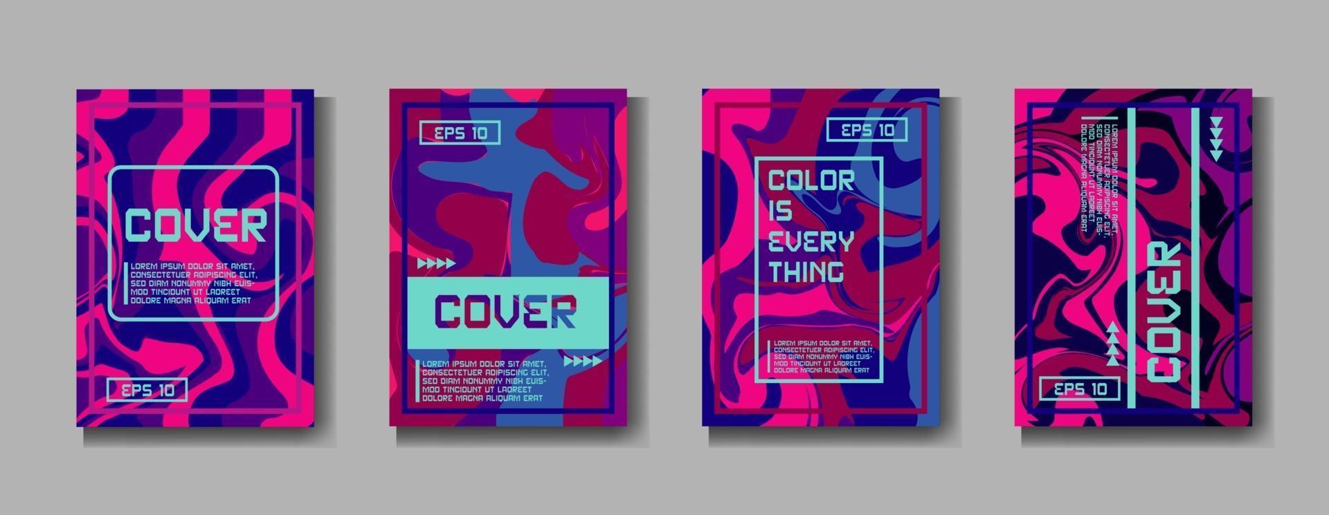 Minimum vector coverage. A set of modern abstract covers. Creative popart triangle element vector. Geometric booklet cover template design. abstract cover.