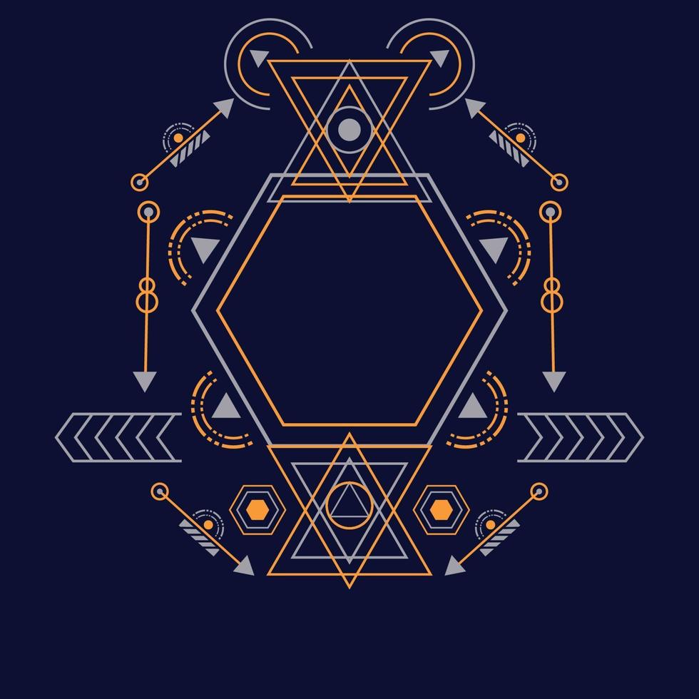 Sacred geometry pattern for background, poster.Eps 10 vector