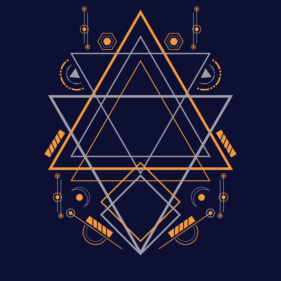 Abstract sacred geometry ornament for background. Eps10 vector