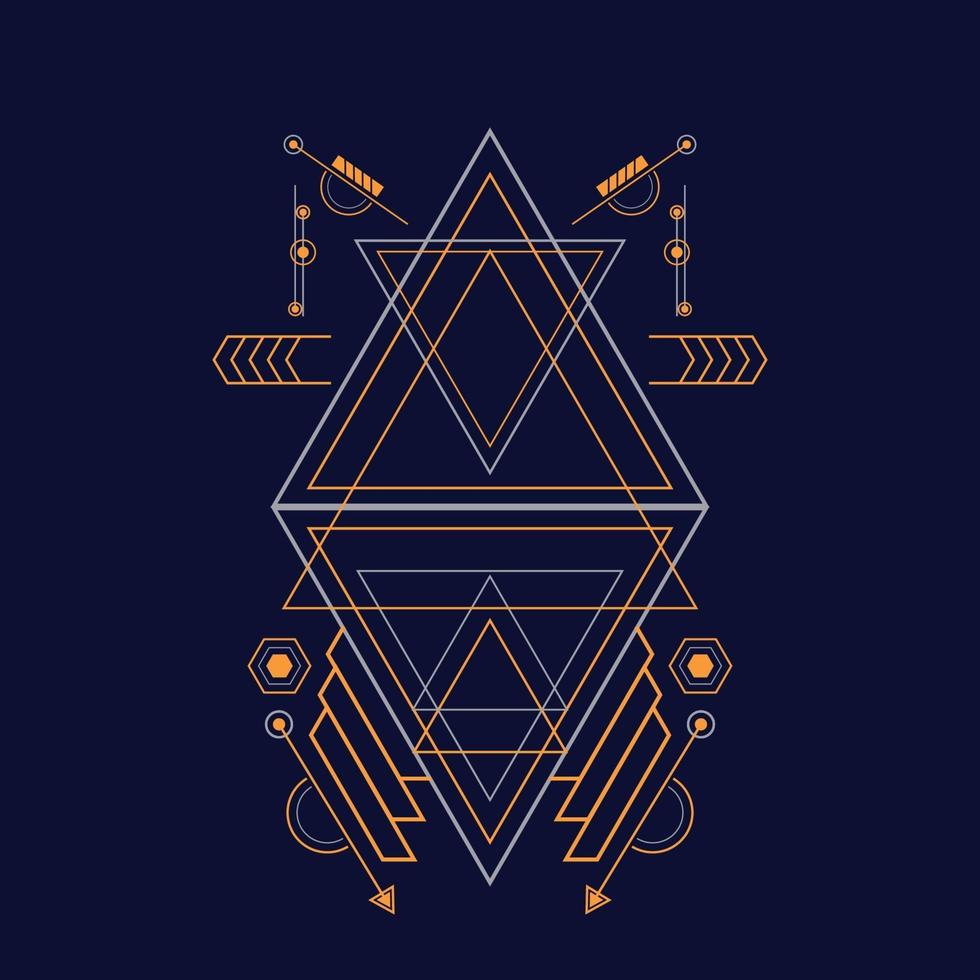 Abstract sacred geometry ornament for background. Eps10 vector