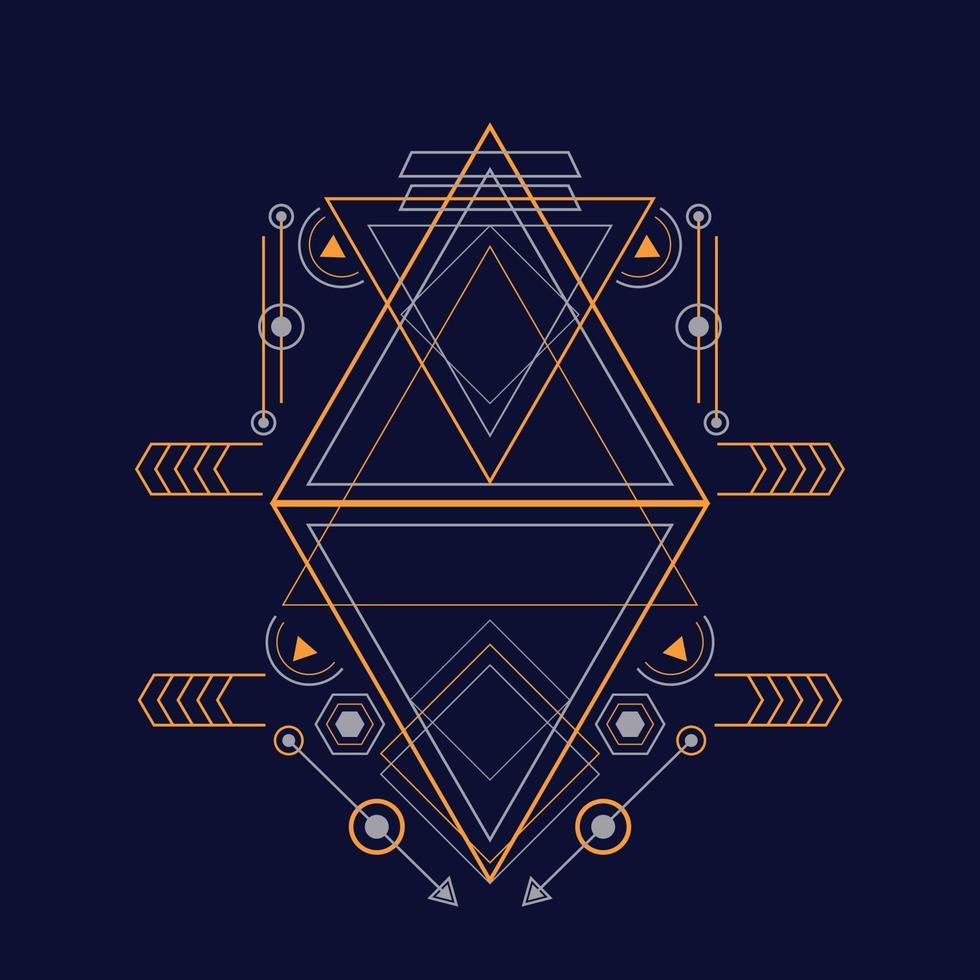 Abstract sacred geometry ornament for background. Eps10 vector