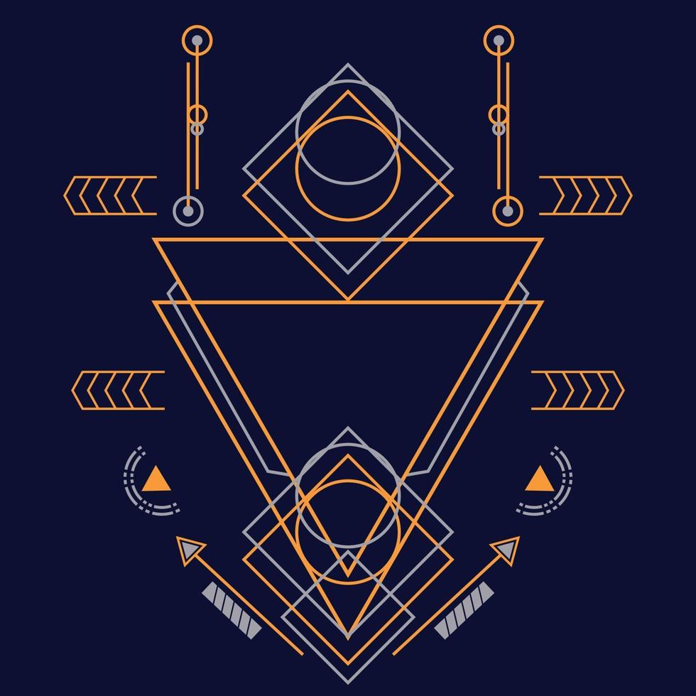 Abstract sacred geometry ornament for background. Eps10 vector