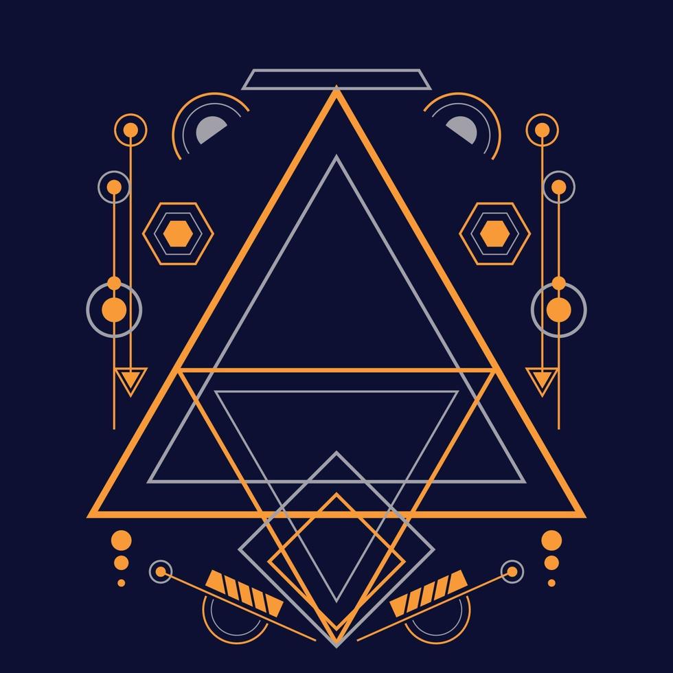 Abstract sacred geometry ornament for background. Eps10 vector