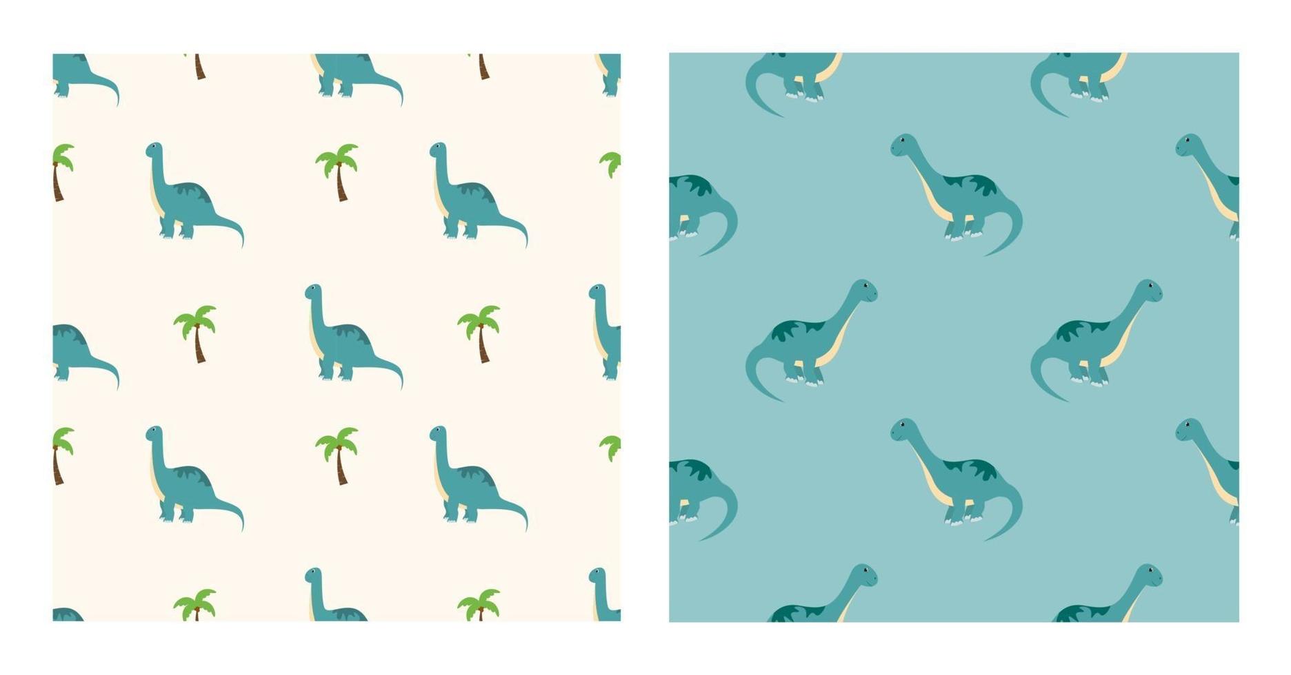 Cute Cartoon Characters Diplodocus Dinosaurs With Seamless Pattern To Wallpaper  Background, Posters, or Banner Template. Vector Illustration 2372741 Vector  Art at Vecteezy