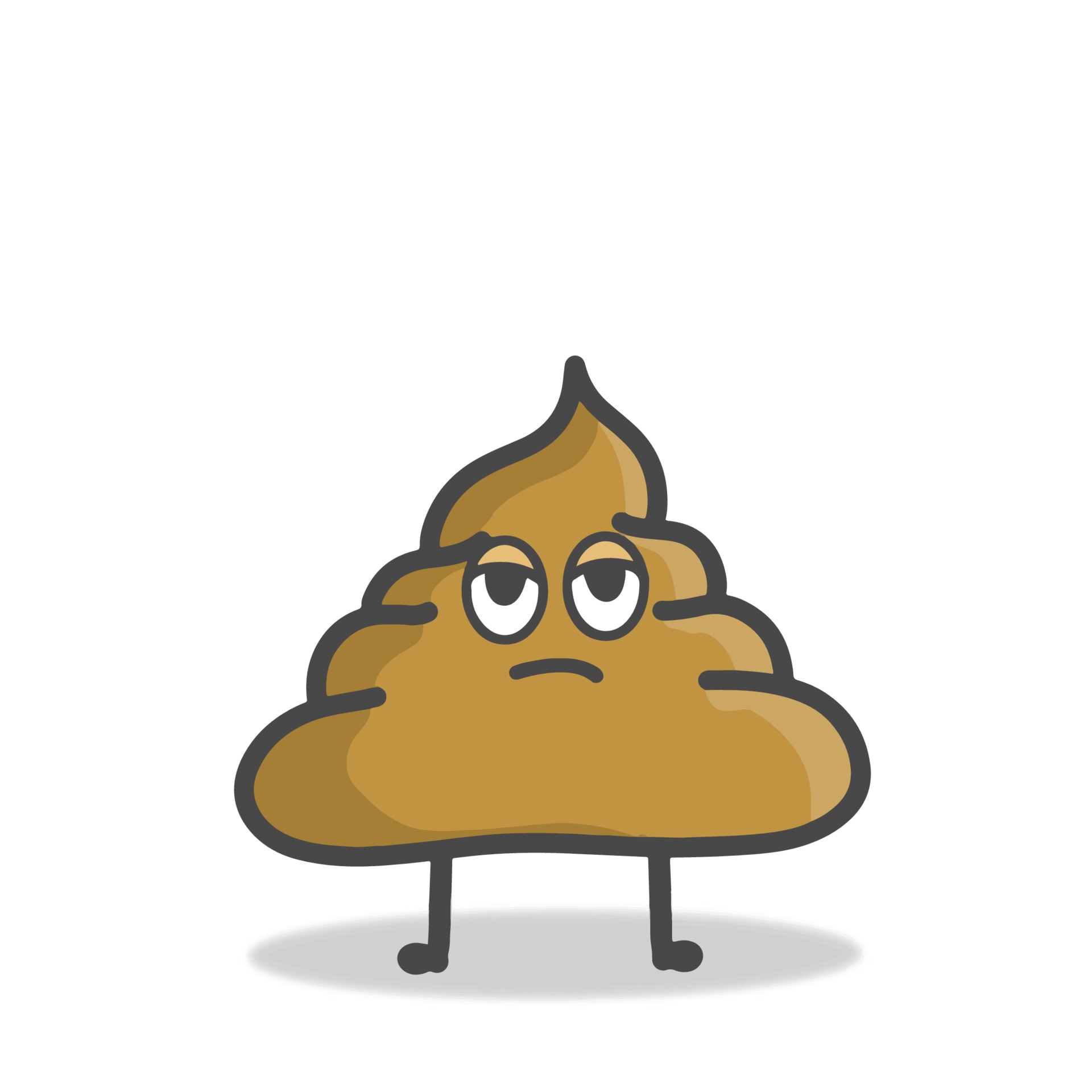 cute poop character flat cartoon vector design template illustration ...