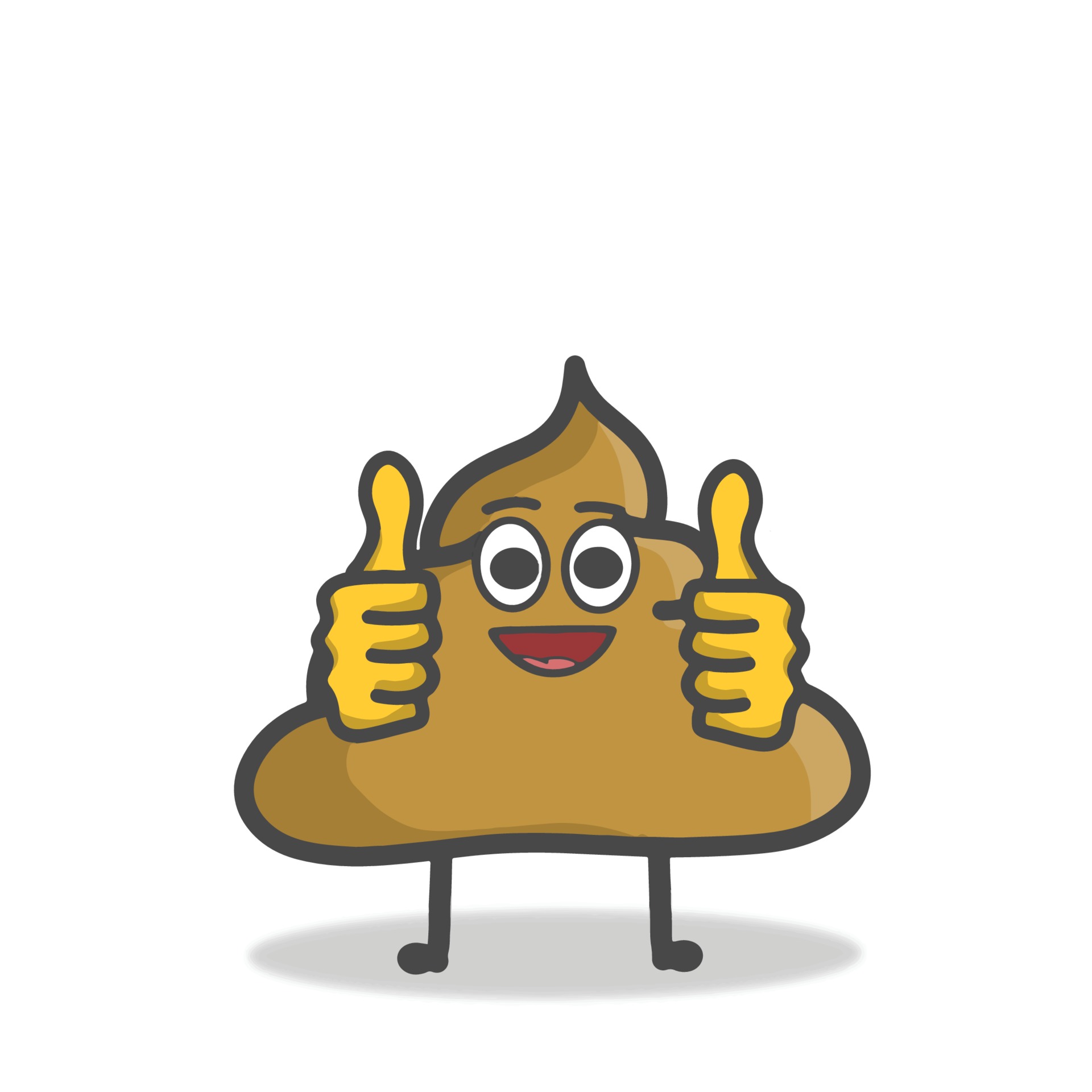 cute poop character flat cartoon vector design template illustration ...