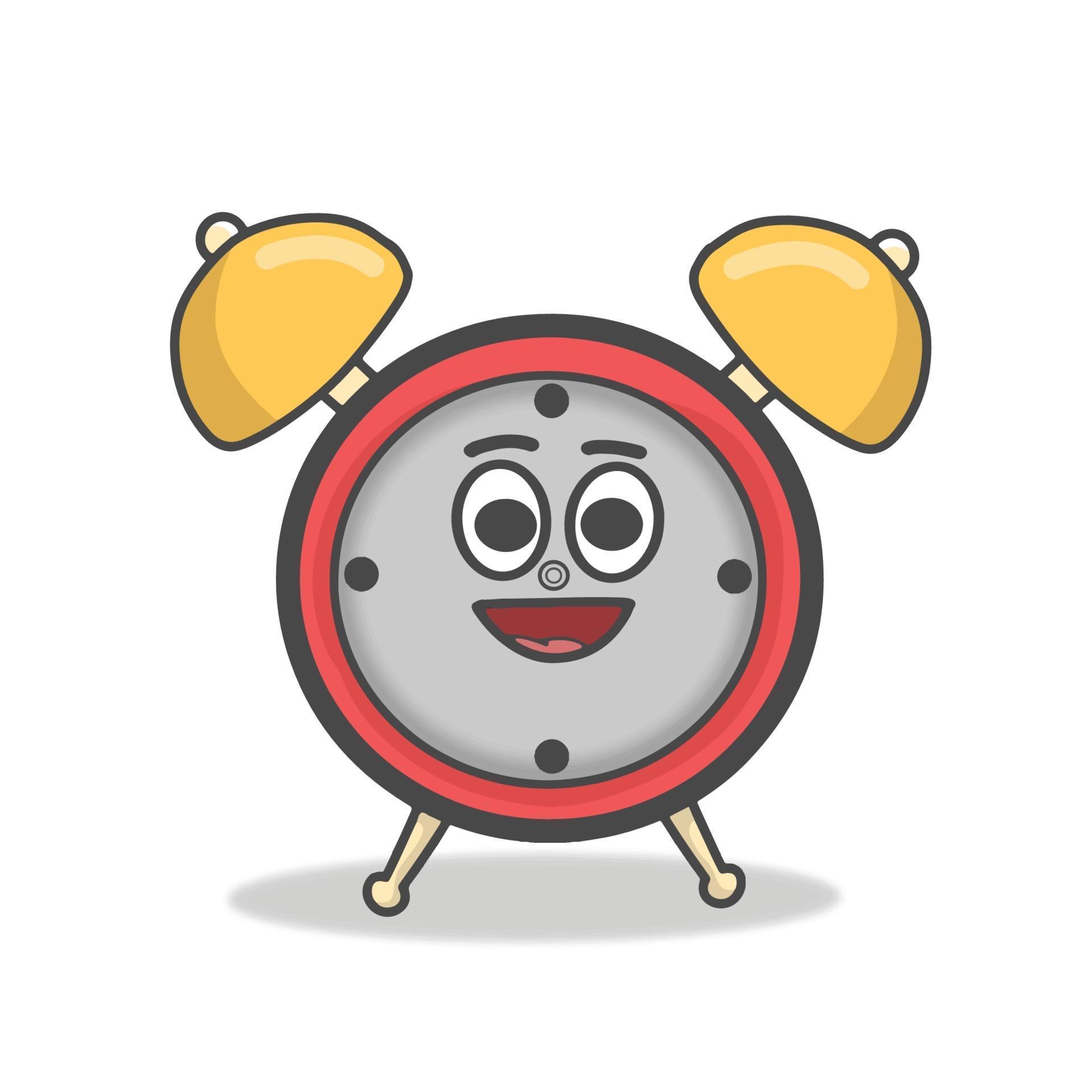 clock clock character vector template design illustration 2372840