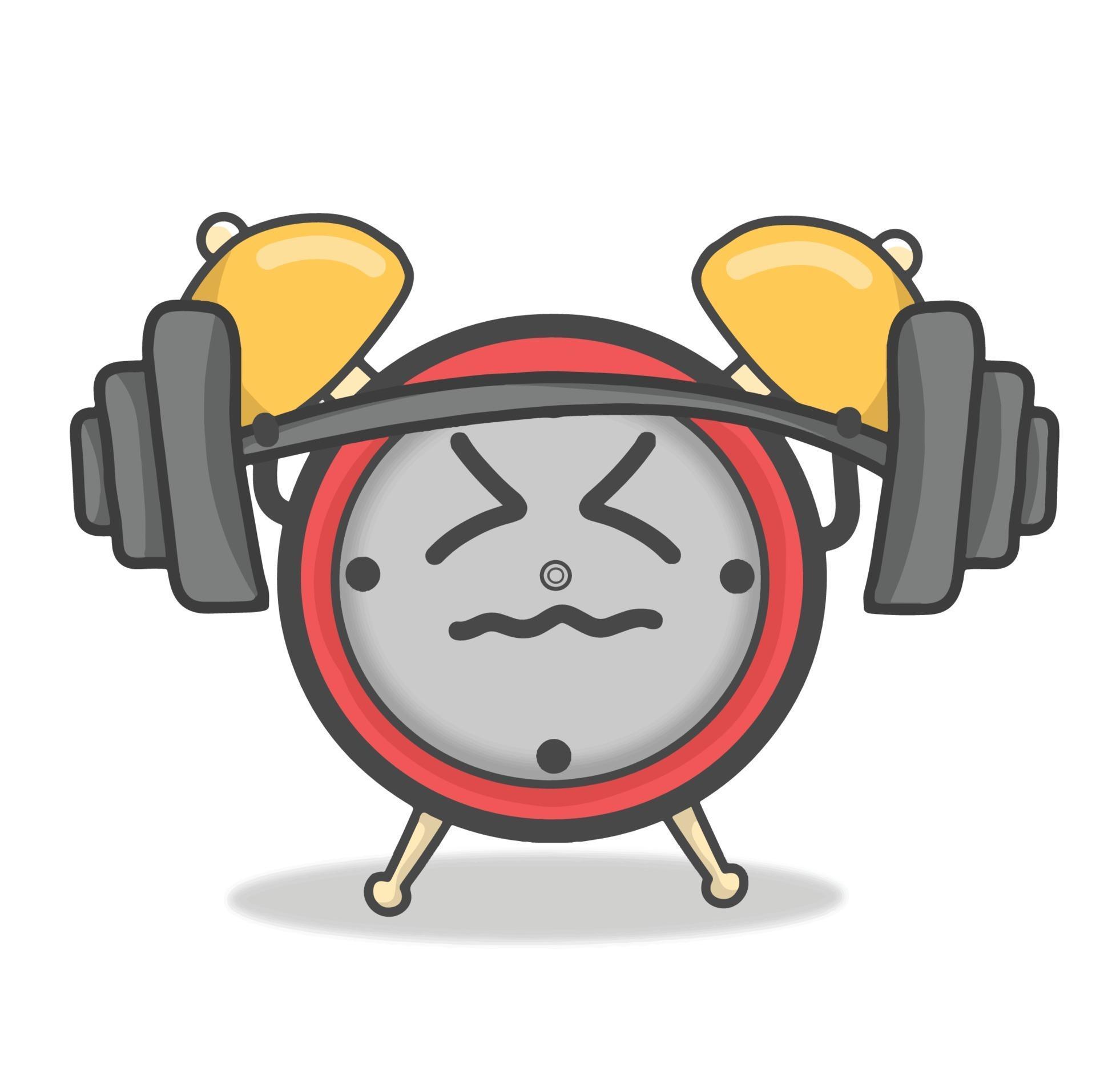 Cute clock character vector template design illustration 2372910 Vector
