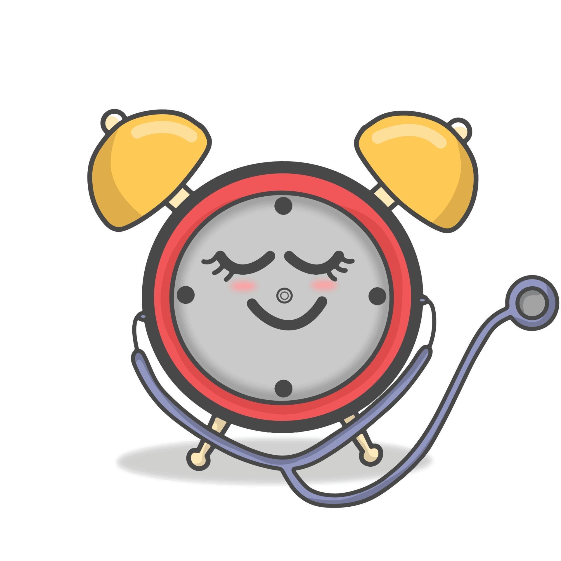 Cute clock character vector template design illustration 2372915 Vector