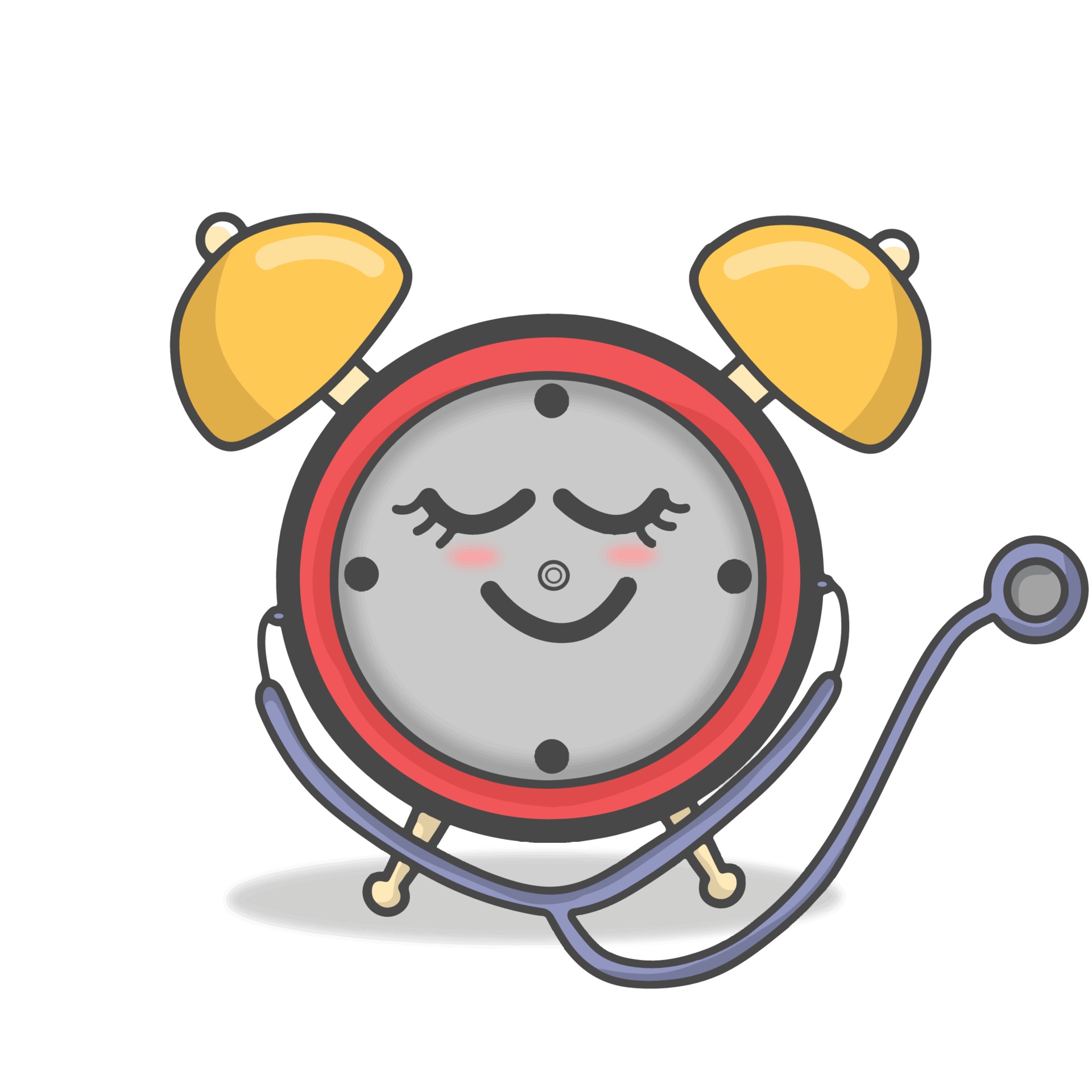 Cute clock character vector template design illustration 2372915 Vector