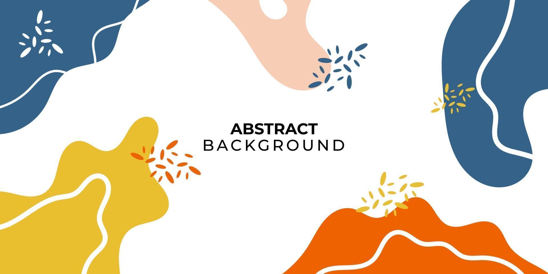 Creative hand drawn abstract background design vector