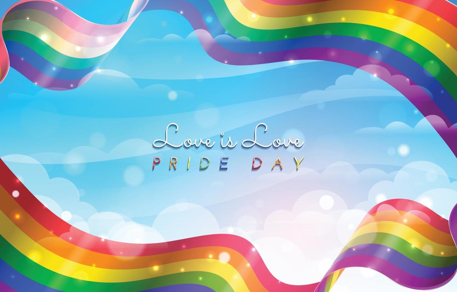 Pride Day Celebration Background Concept vector