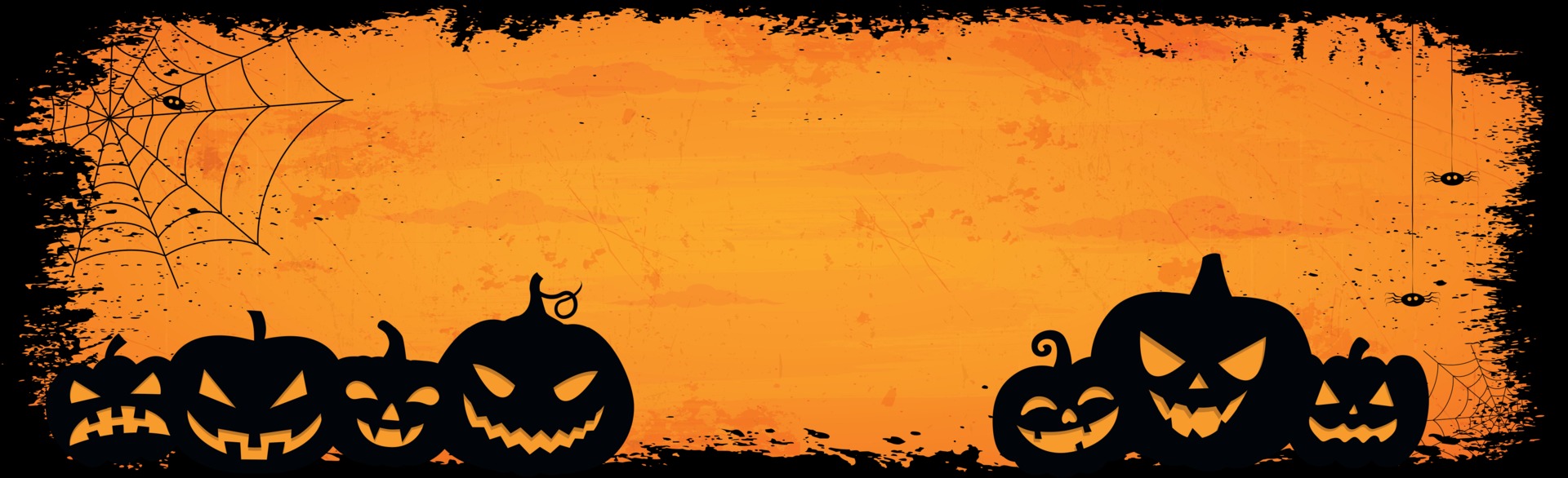 Scary gloomy orange halloween background - Vector 2373982 Vector Art at ...