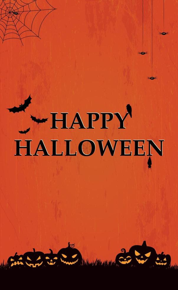 Scary gloomy red halloween background vector