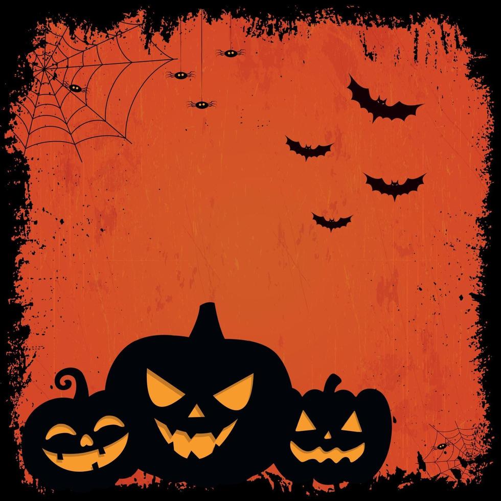 Fondo de halloween rojo sombrío aterrador vector