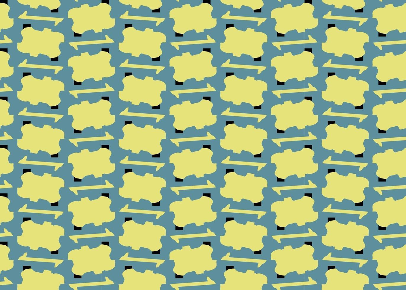 Vector texture background, seamless pattern. Hand drawn, blue, yellow, black colors.