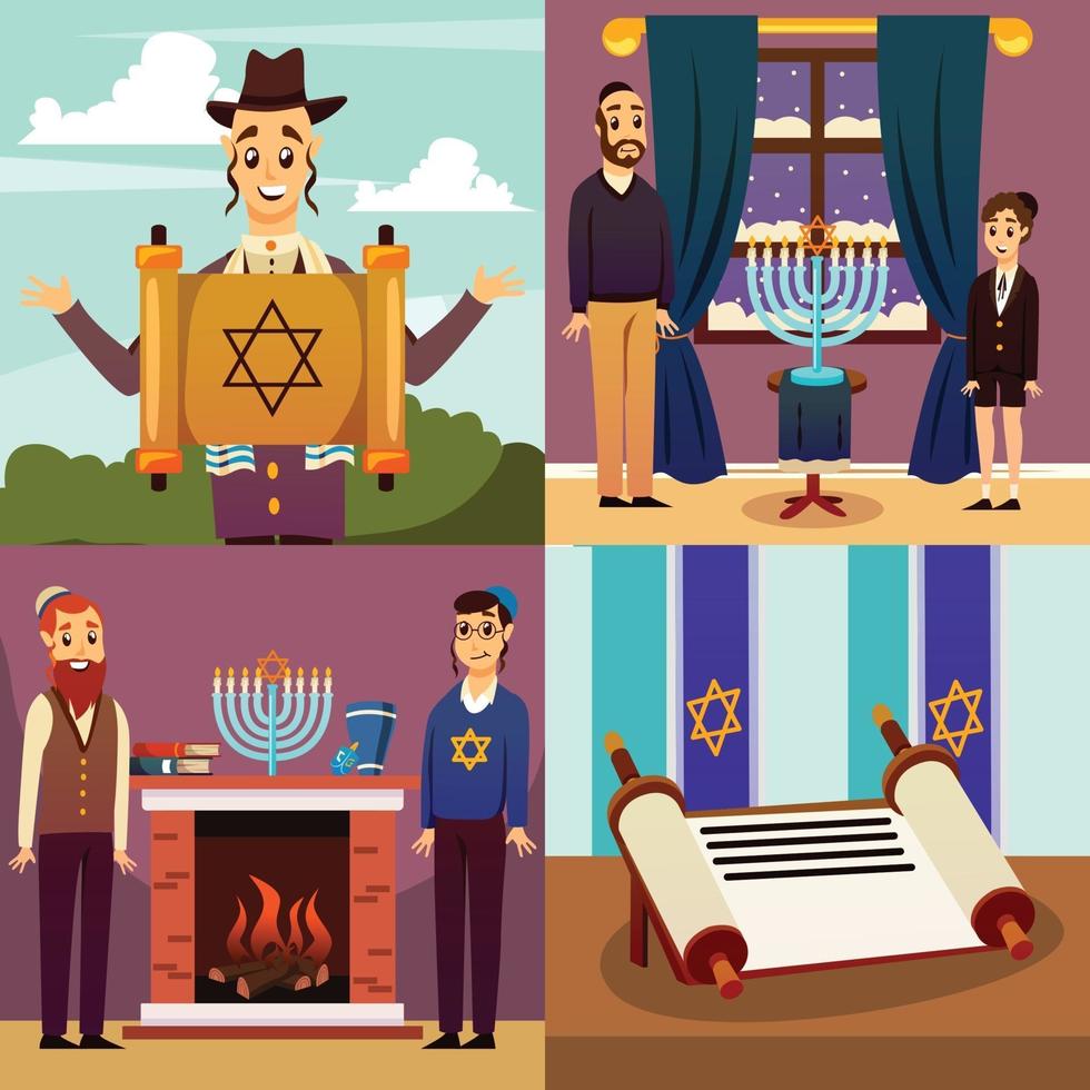 Jewish Nation Design Concept Vector Illustration