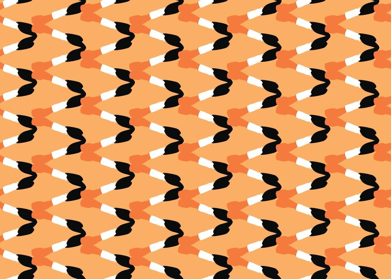 Fondo de textura de vector, patrón sin costuras. dibujados a mano, naranja, negro, colores blancos. vector