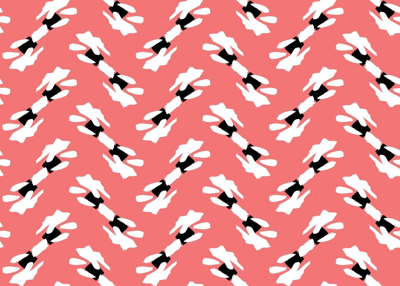 Vector texture background, seamless pattern. Hand drawn, red, black, white colors.