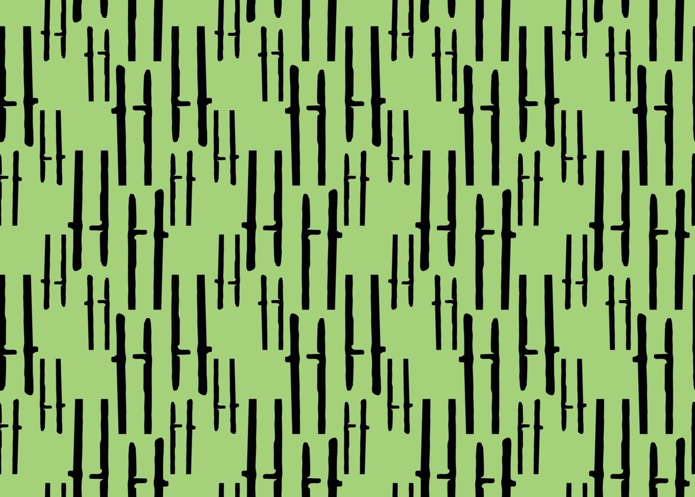 Vector texture background, seamless pattern. Hand drawn, green, black colors.