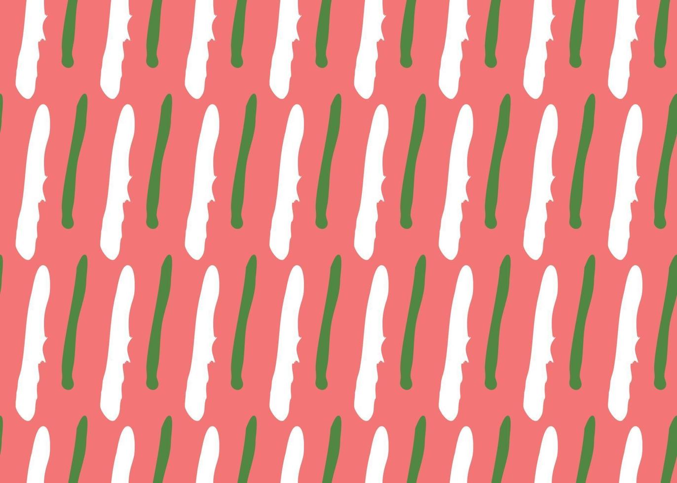 Vector texture background, seamless pattern. Hand drawn, red, green, white colors.