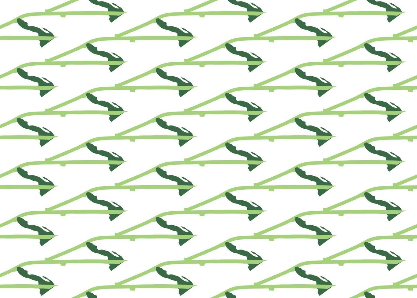Vector texture background, seamless pattern. Hand drawn, green, white colors.