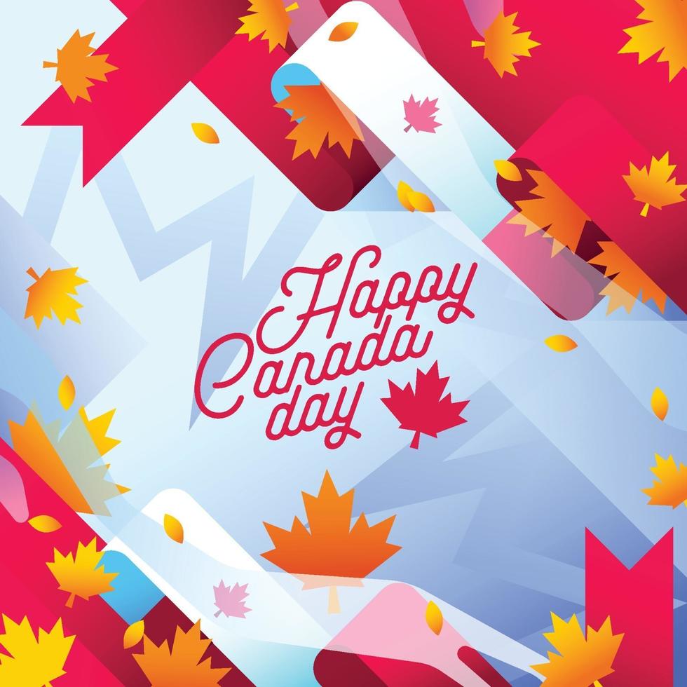 Canada day background illustrations vector