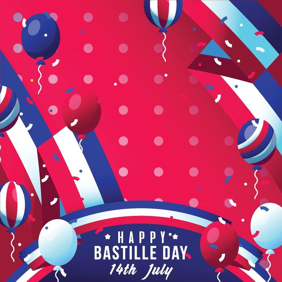 Bastile Day Background illustratiions vector