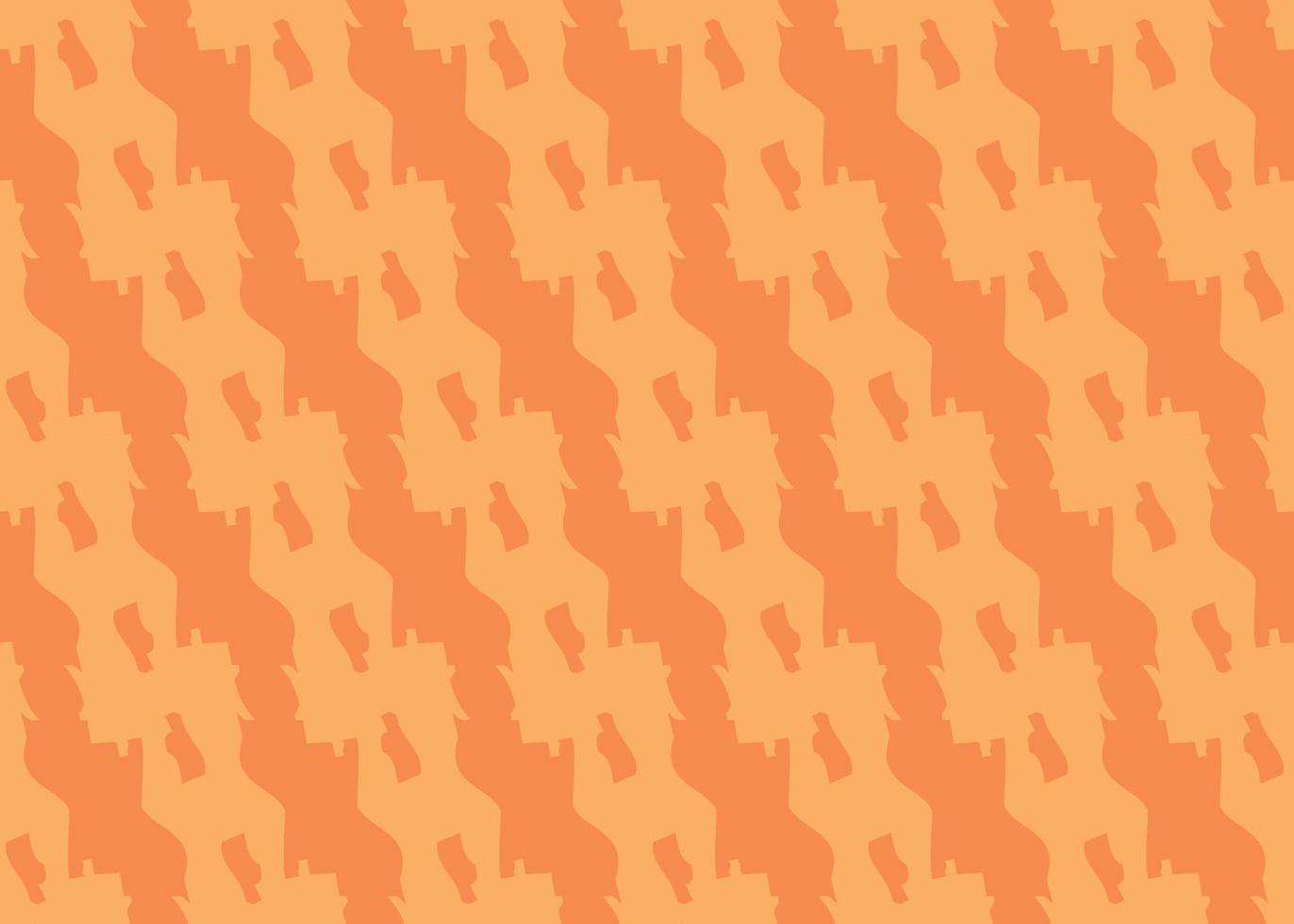 Vector texture background, seamless pattern. Hand drawn, orange colors.