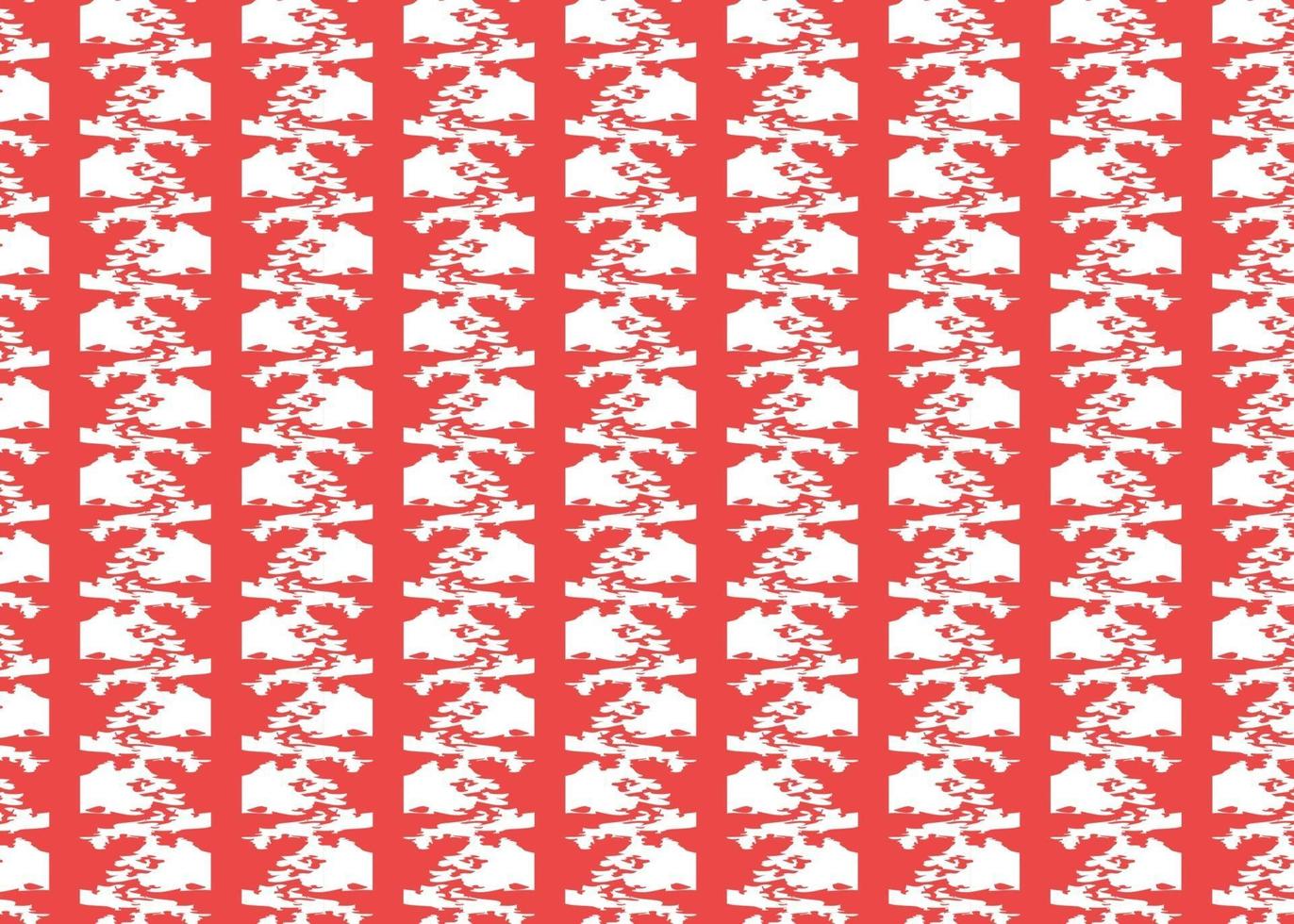 Vector texture background, seamless pattern. Hand drawn, red, white colors.