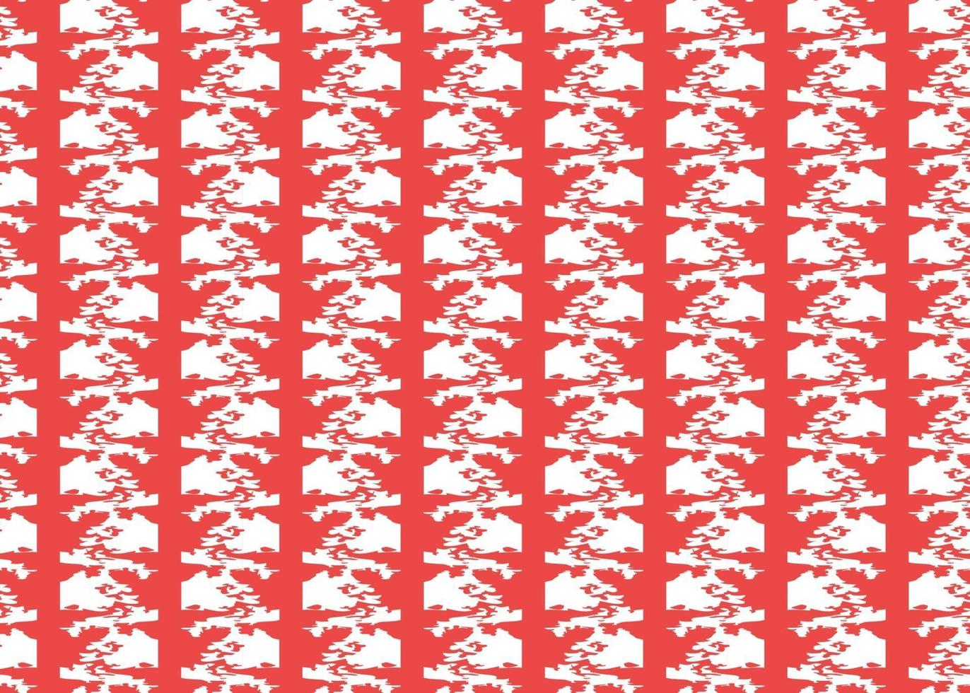 Vector texture background, seamless pattern. Hand drawn, red, white colors.