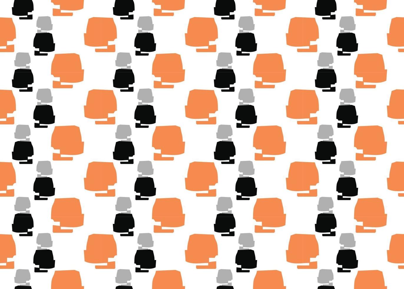 Fondo de textura de vector, patrón sin costuras. dibujados a mano, naranja, gris, negro, colores blancos. vector