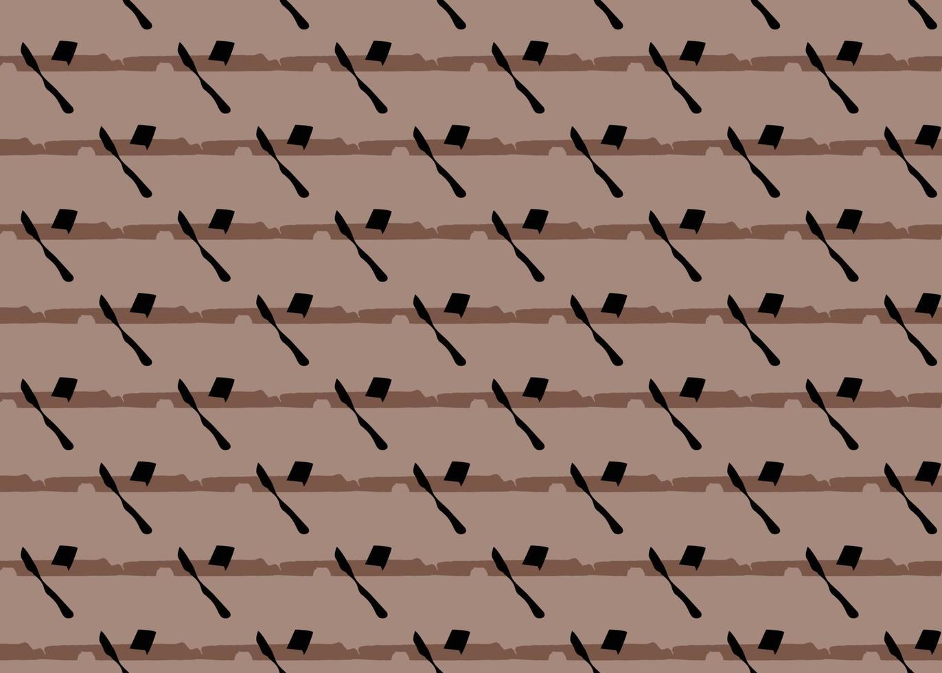 Vector texture background, seamless pattern. Hand drawn, black, brown colors.