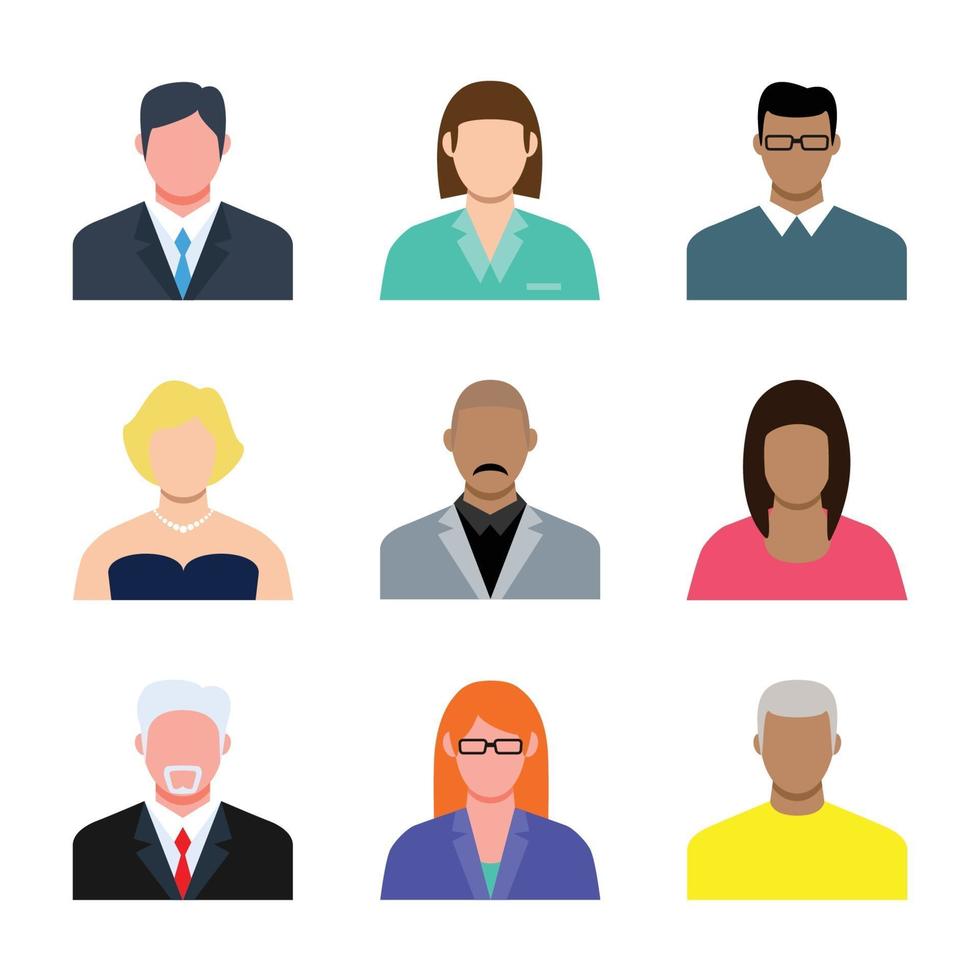Business Avatar Character Man and woman vector