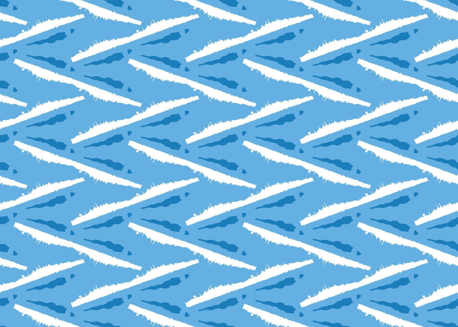 Vector texture background, seamless pattern. Hand drawn, blue, white