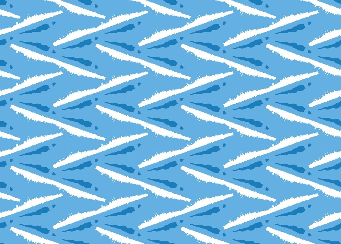 Vector texture background, seamless pattern. Hand drawn, blue, white colors.