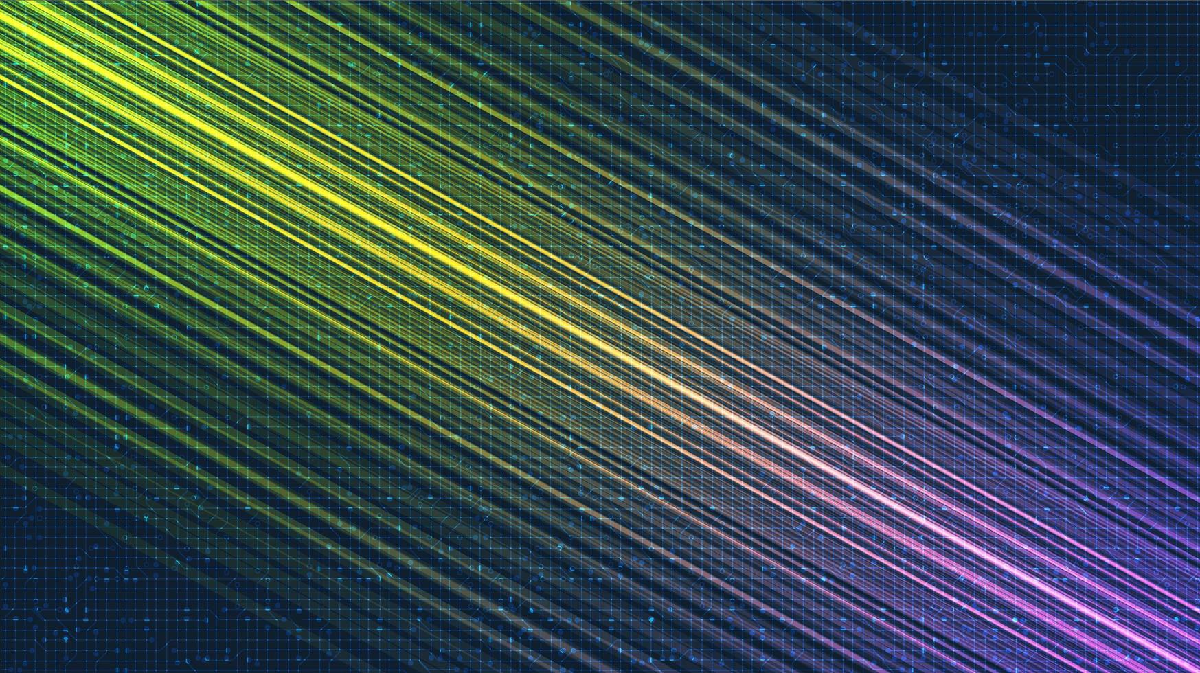 Digital Speed Light Circuit with Network Technology on Future Background vector
