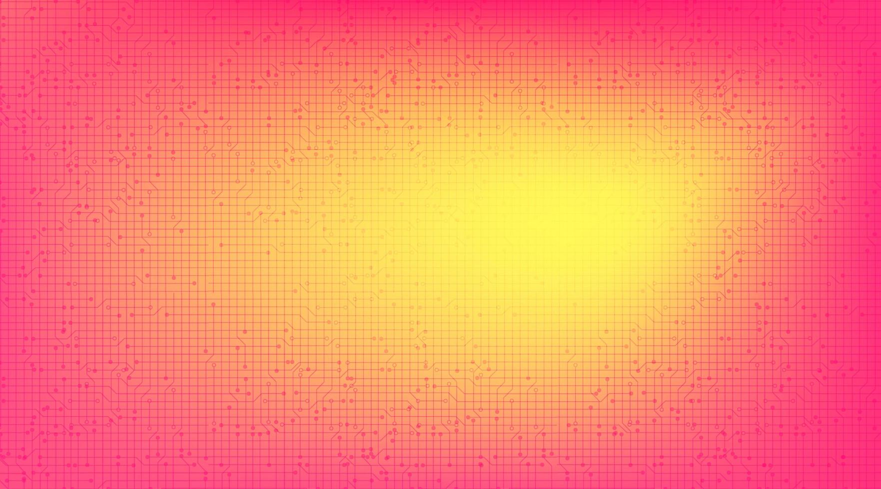 Pink and Yellow technology background vector