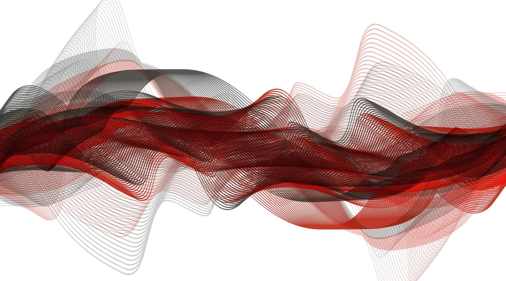 Red Digital Sound Wave on gray Background vector