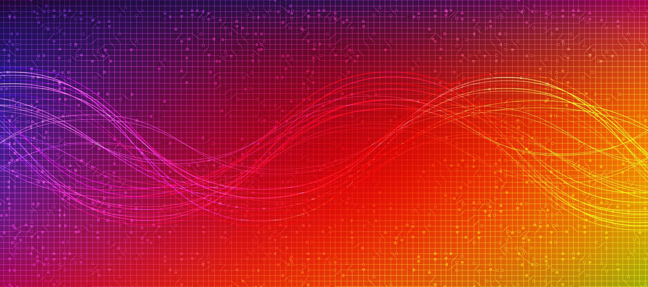 Light Colorful Digital Sound Wave Background vector