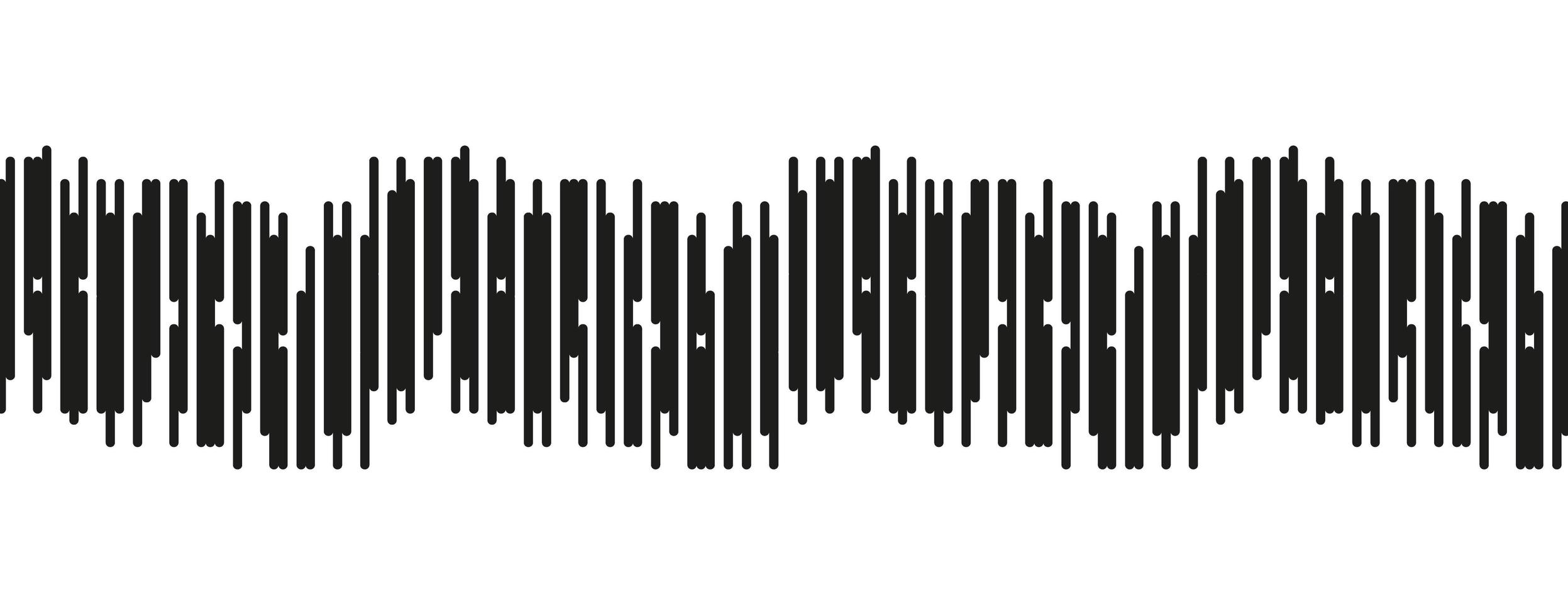 Onda de sonido digital clásica sobre fondo blanco, diseño de concepto de diagrama de onda de terremoto para la educación y la ciencia vector