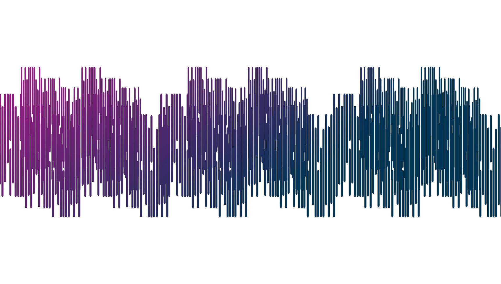 Purple sound wave on white Blackground vector