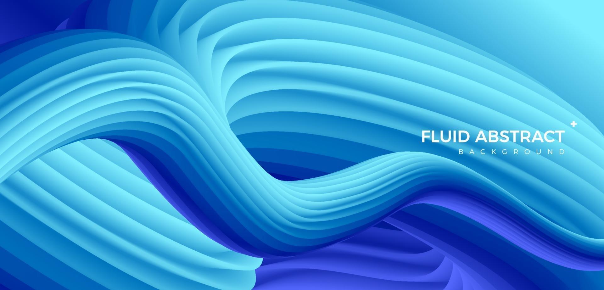 Cool color fashion trendy flowing sense pipeline blue fluid gradient abstract background vector